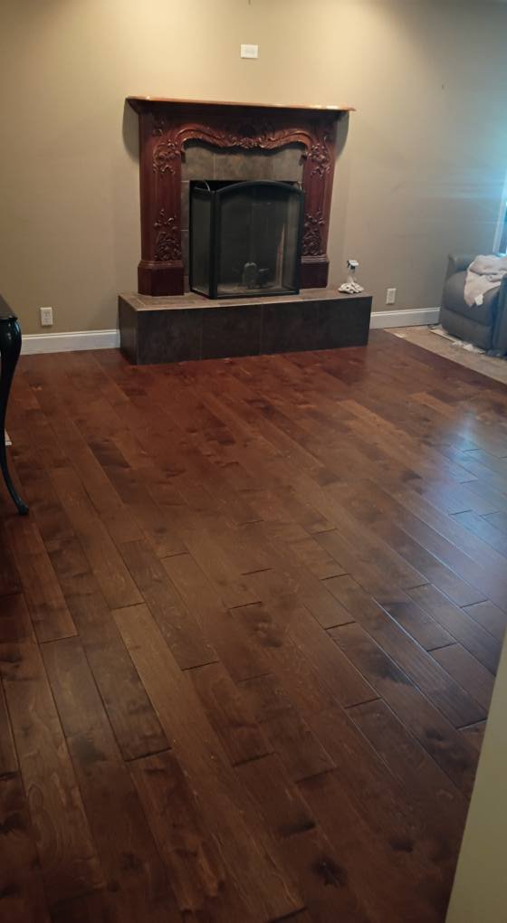 Engineered wood flooring installation